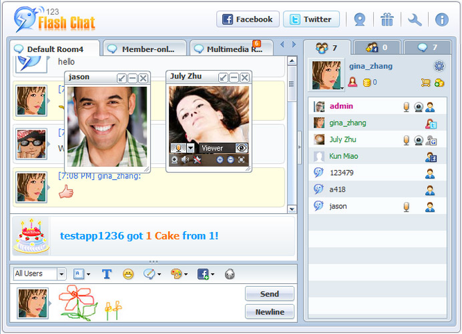 123 flash chat sign up